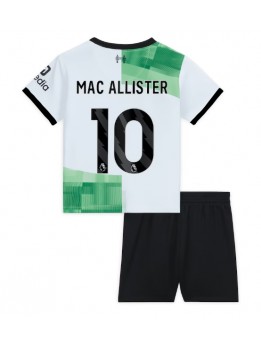 Liverpool Alexis Mac Allister #10 Replika Borta Kläder Barn 2023-24 Kortärmad (+ byxor)